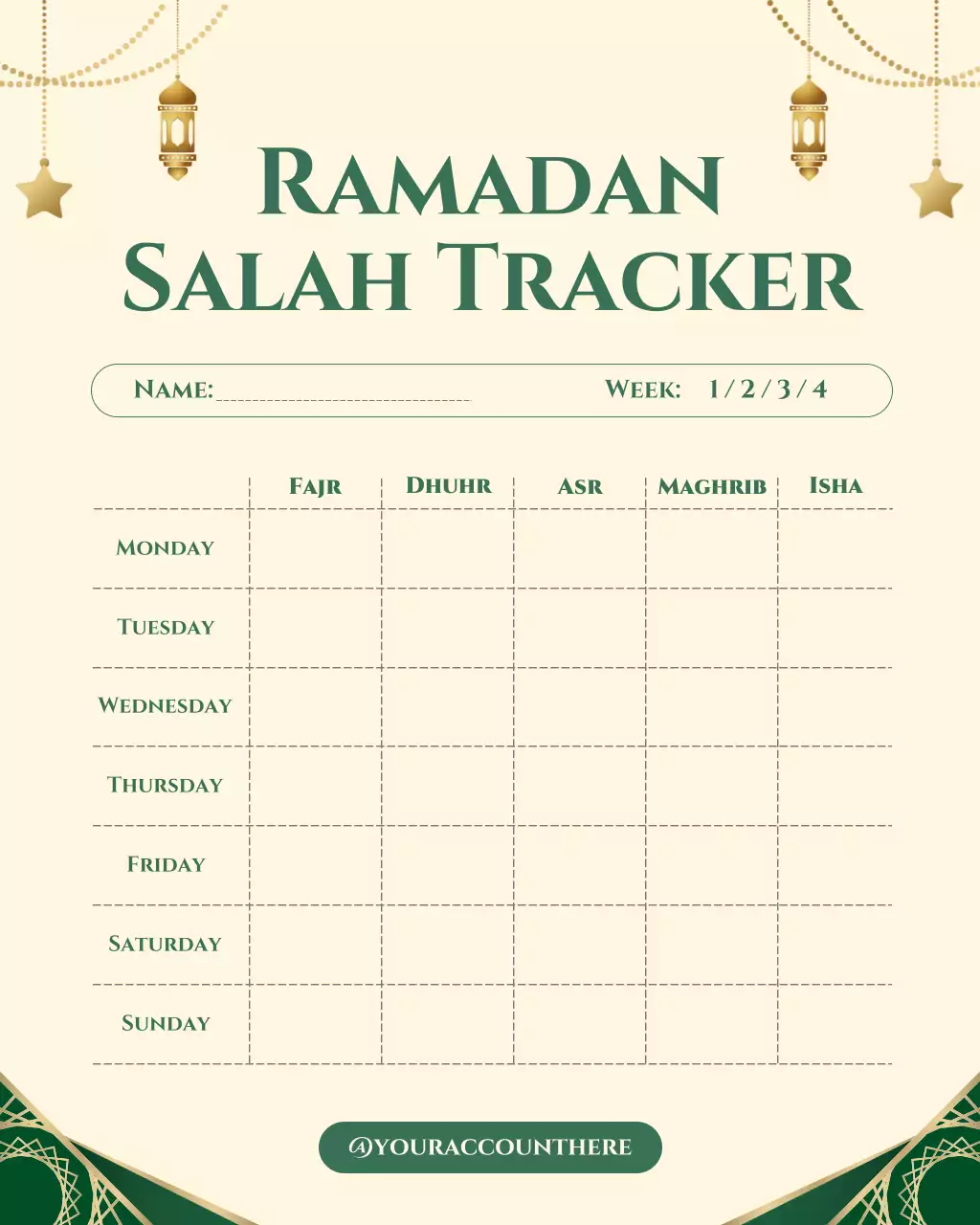 perencana doa tradisional berwarna krem