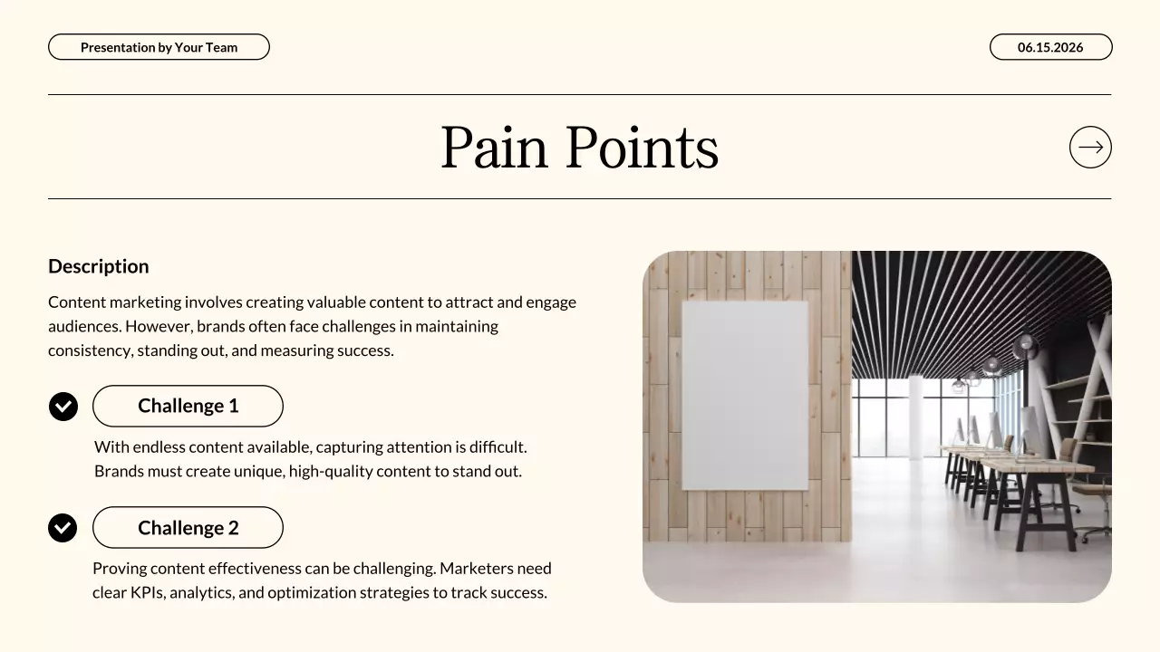 Modern Neon Beige Content Marketing Strategy Business Presentation