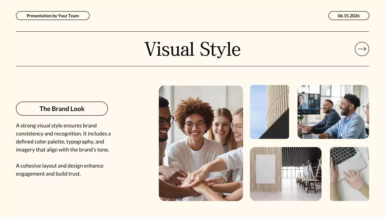 Modern Neon Beige Content Marketing Strategy Business Presentation