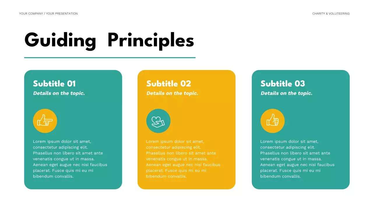 Teal Minimal Fundraising Proposal Presentation