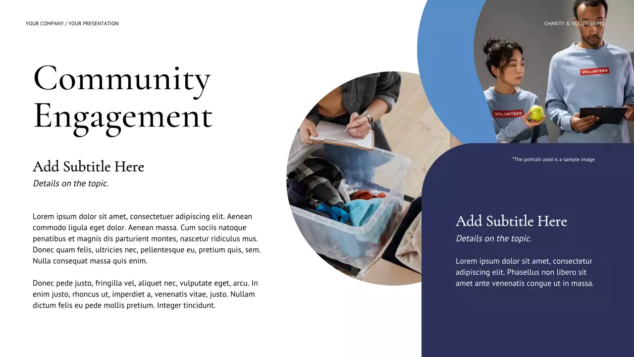 Blue Modern Fundraising Proposal Presentation