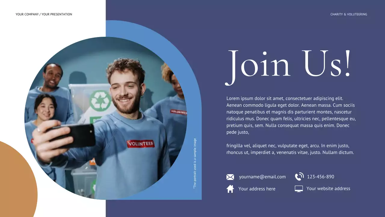 Blue Modern Fundraising Proposal Presentation