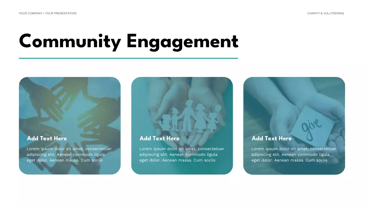 Teal Minimal Fundraising Proposal Presentation