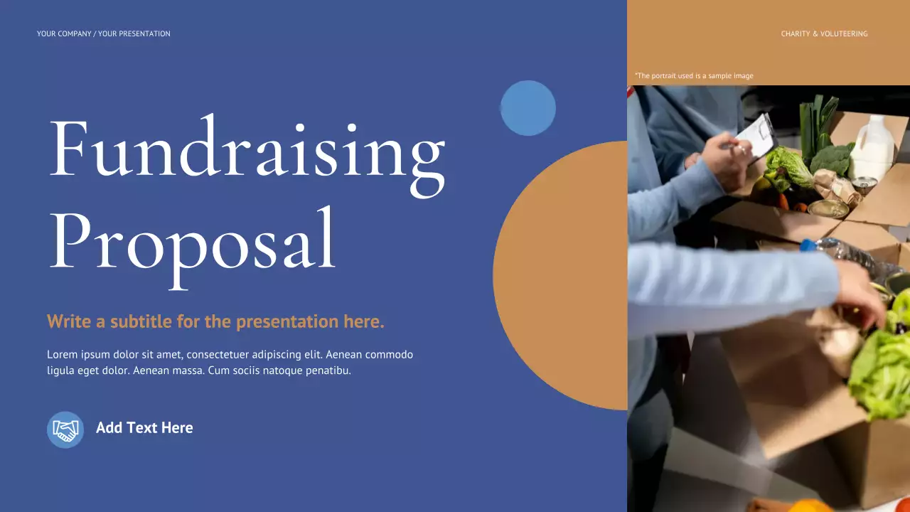 Blue Modern Fundraising Proposal Presentation
