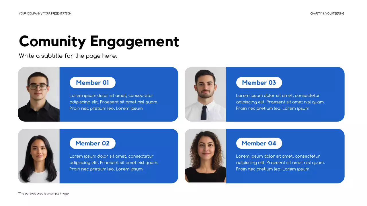 Blue Modern Fundraising Proposal Presentation