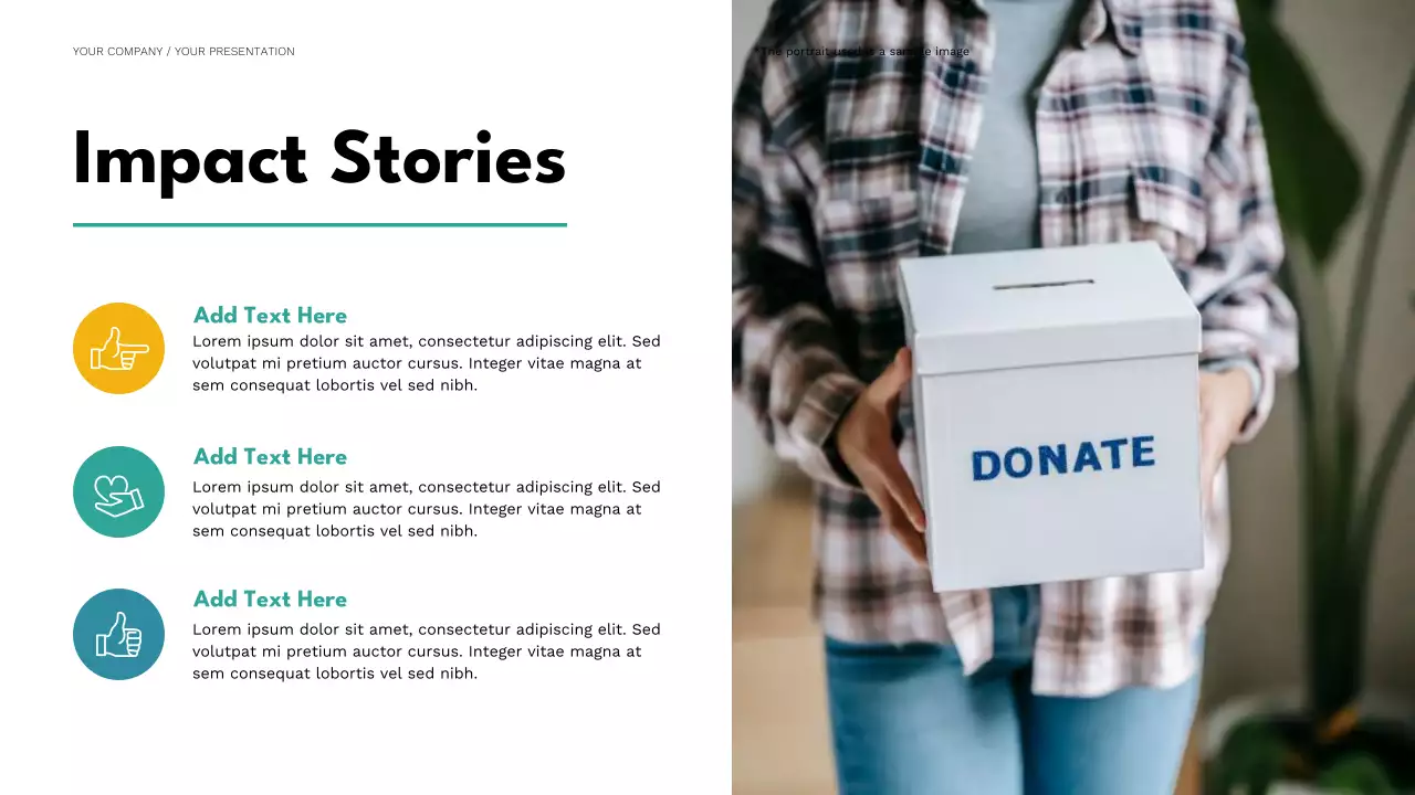 Teal Minimal Fundraising Proposal Presentation