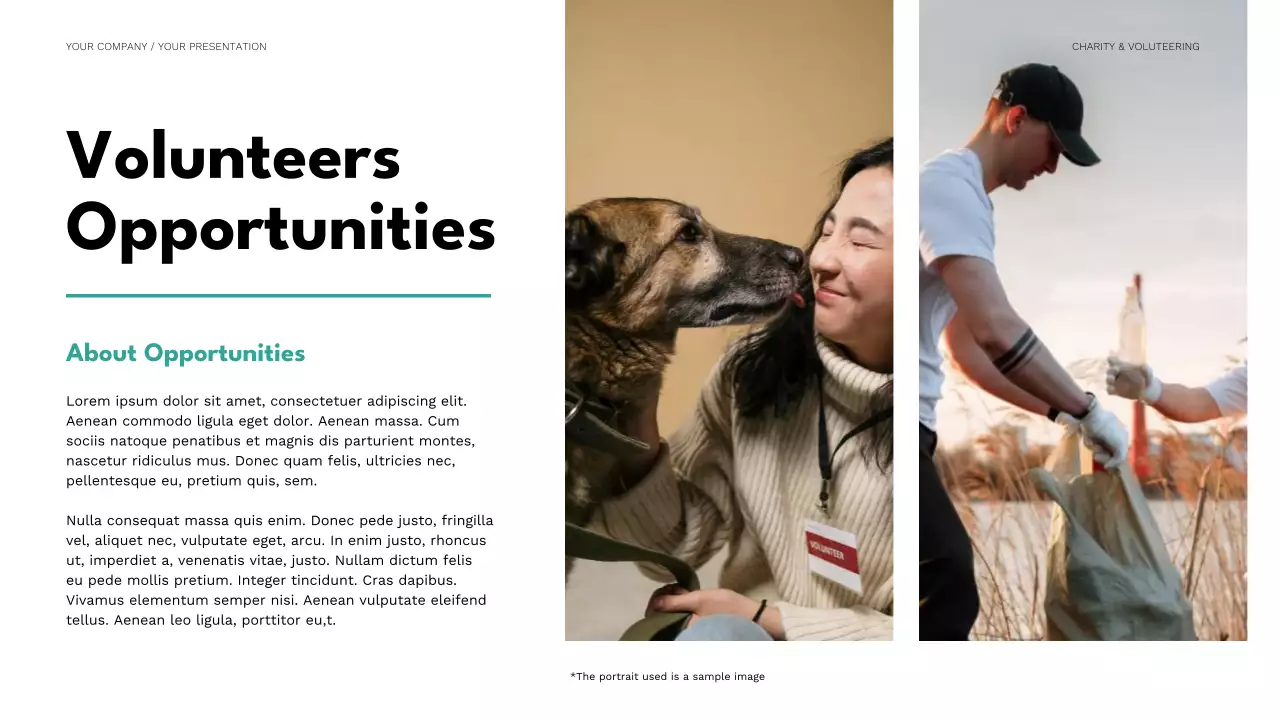 Teal Minimal Fundraising Proposal Presentation