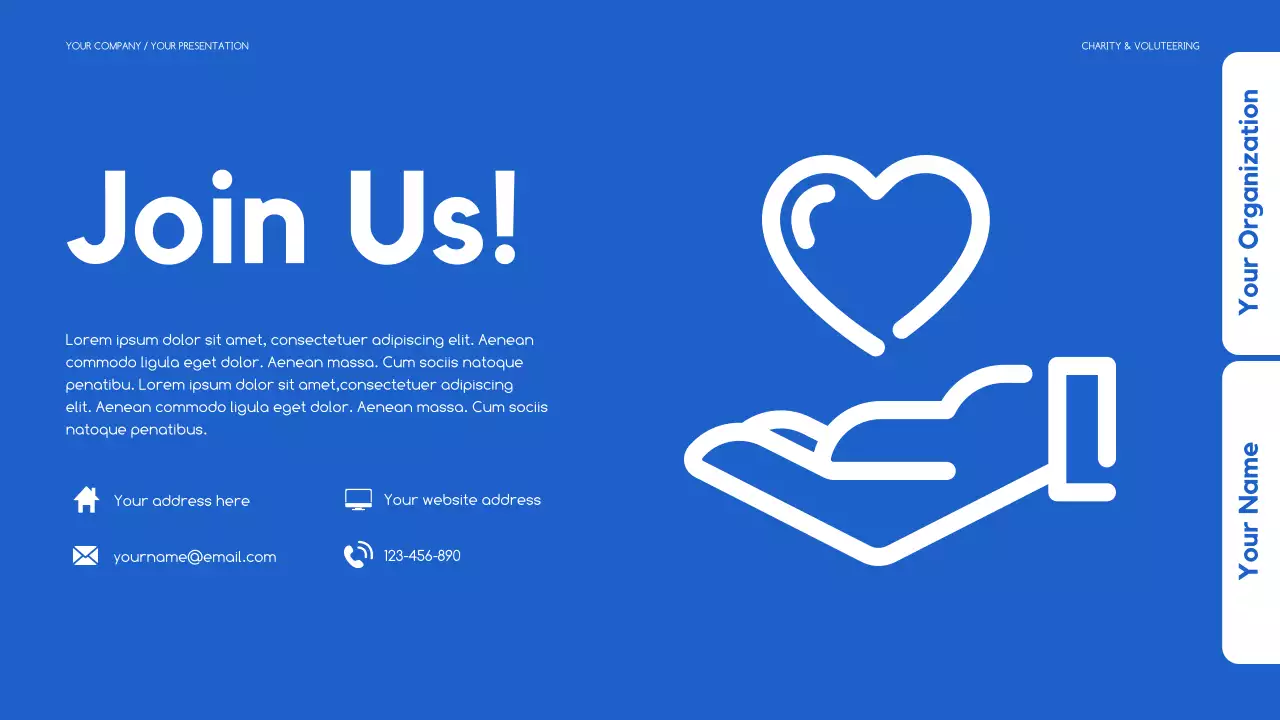 Blue Modern Fundraising Proposal Presentation