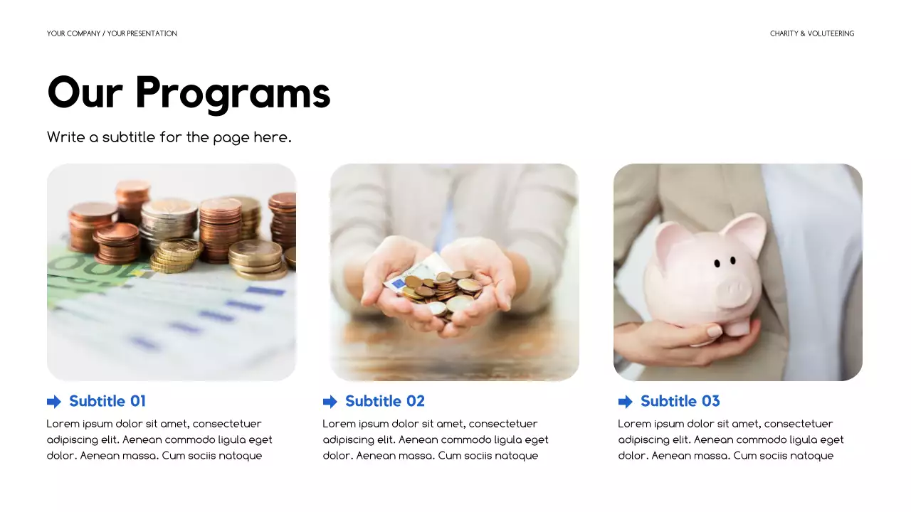 Blue Modern Fundraising Proposal Presentation