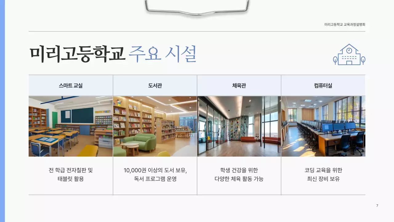 파랑 심플 교육 설명서