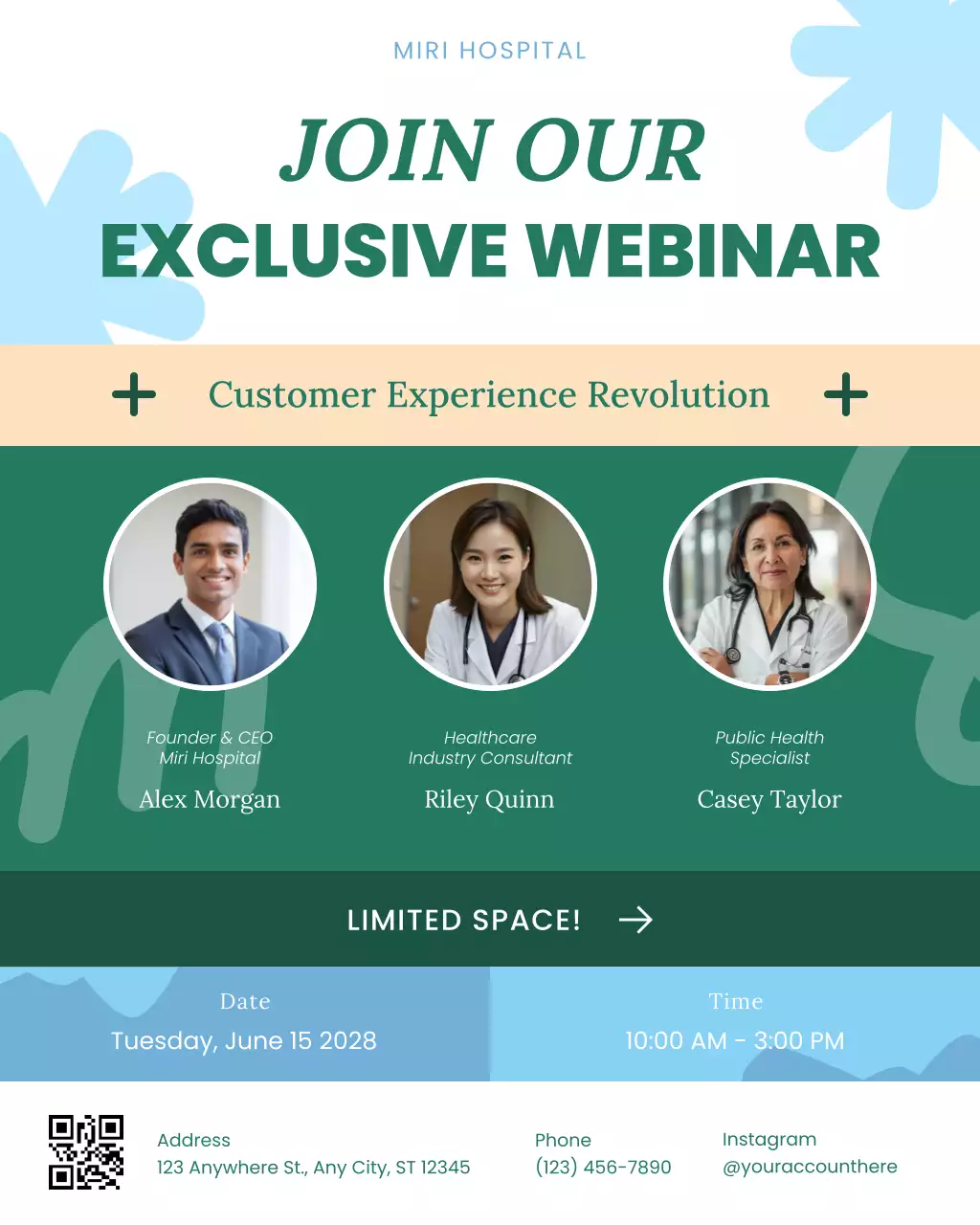 Green Modern Healthcare Webinar Instagram Post