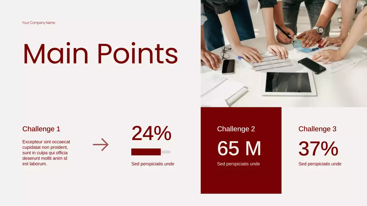 Trendy Red Minimal Content Marketing Presentation