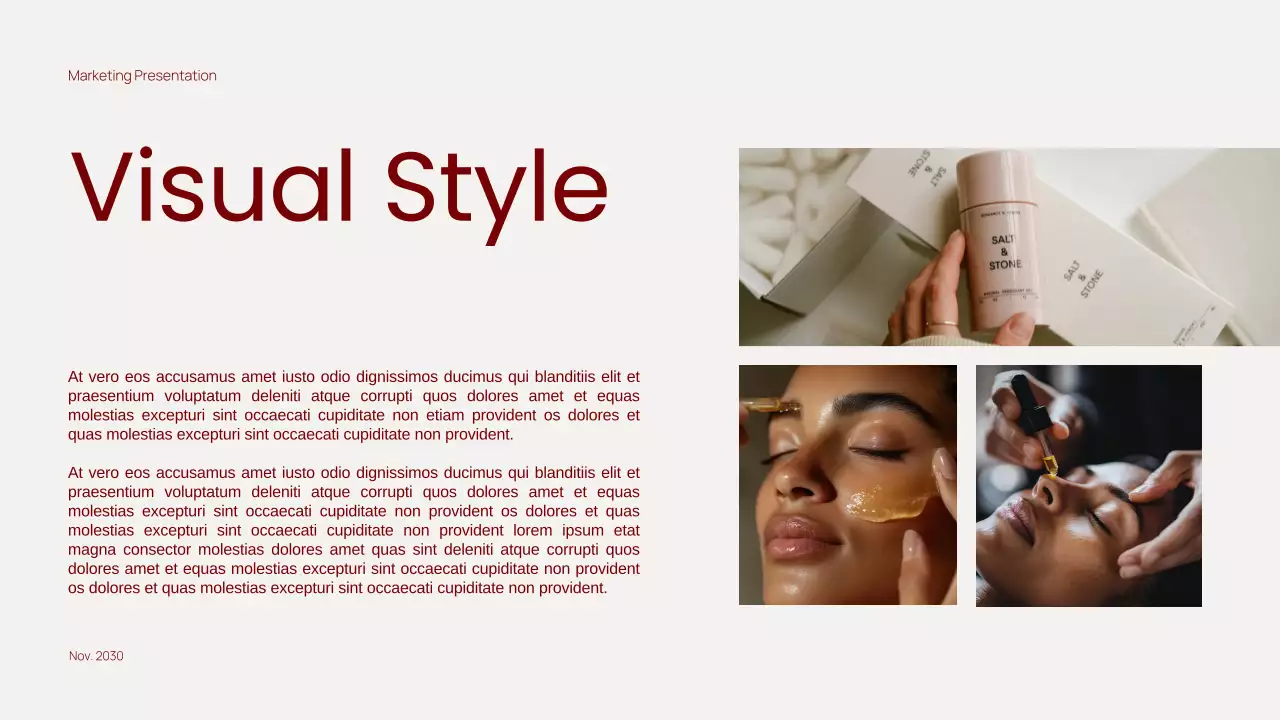 Trendy Red Minimal Content Marketing Presentation