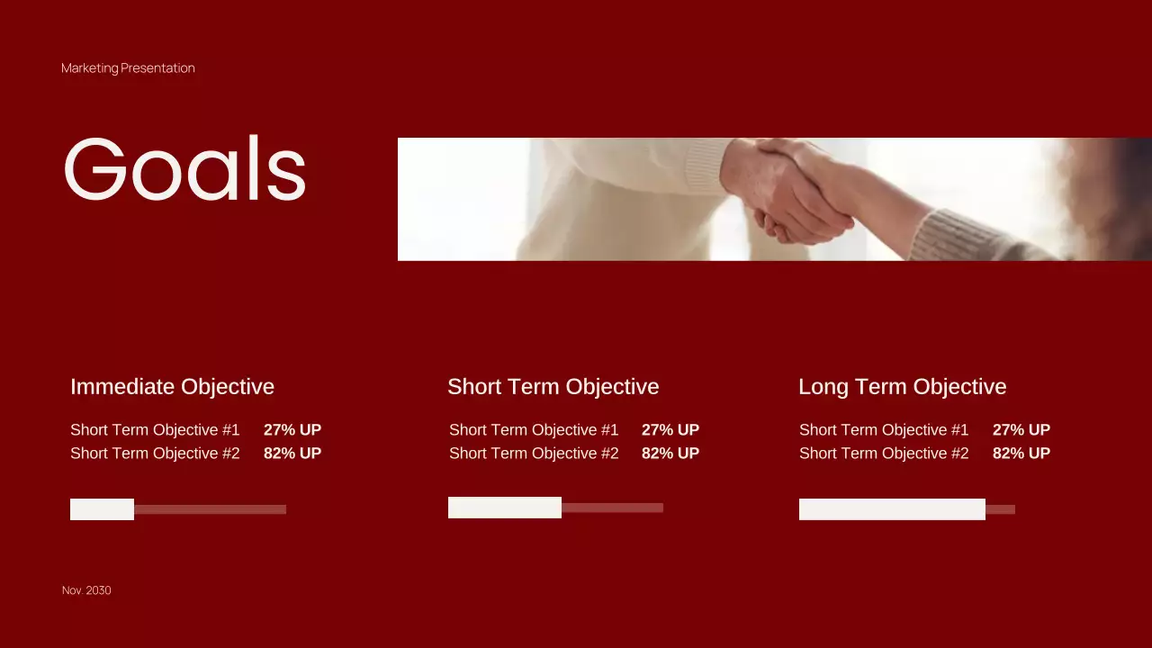 Trendy Red Minimal Content Marketing Presentation