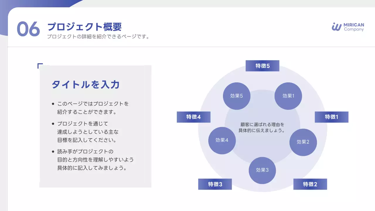 青 シンプル ビジネス プレゼンテーション