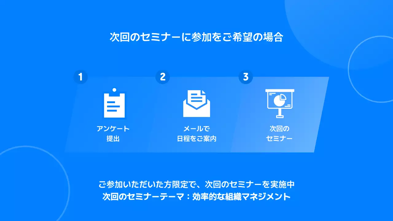 青 モダン ウェビナー プレゼンテーション