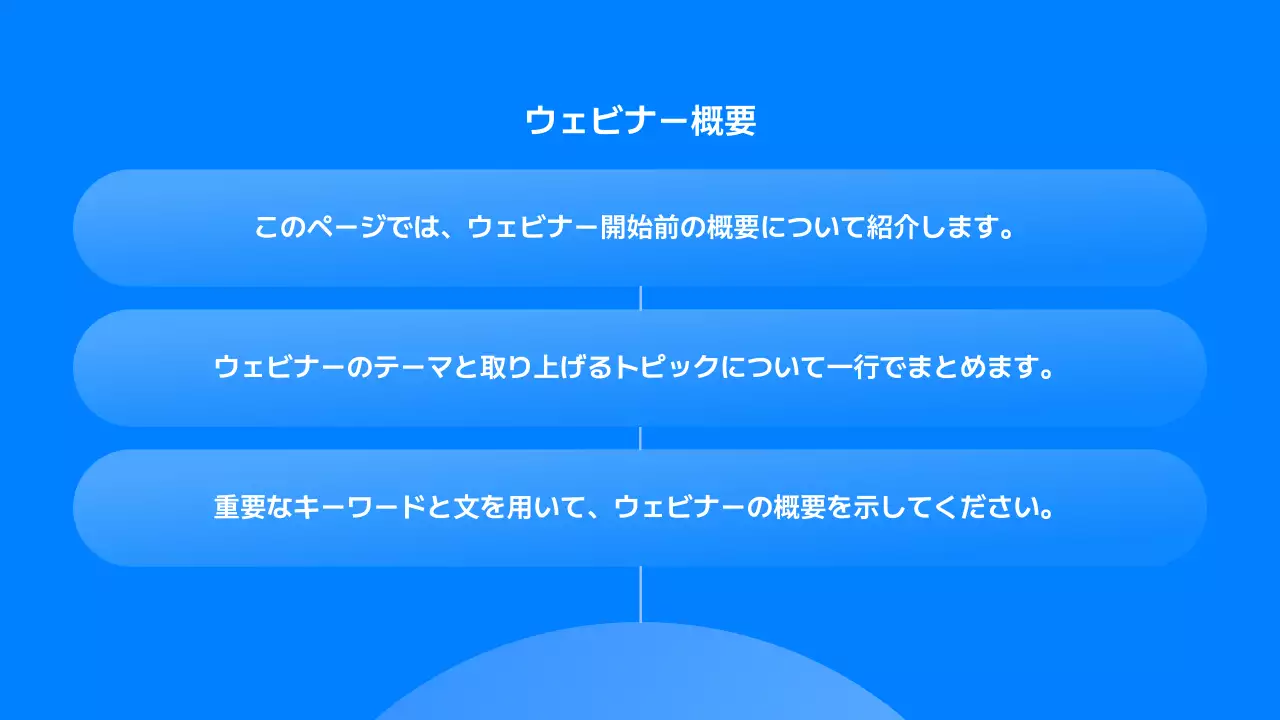 青 モダン ウェビナー プレゼンテーション