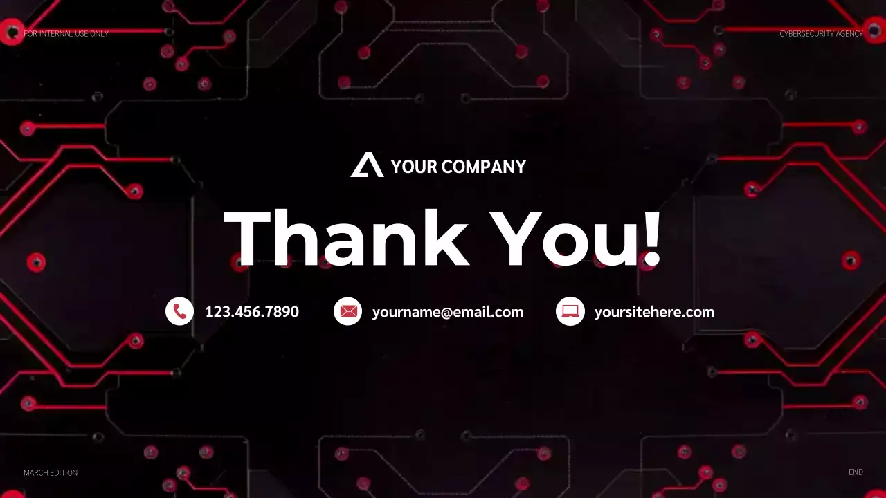 Red Modern Cybersecurity Agency Pitch Presentation