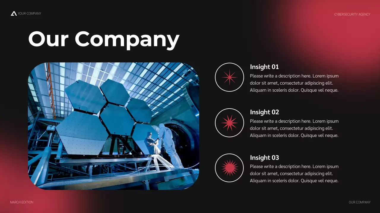 Red Modern Cybersecurity Agency Pitch Presentation