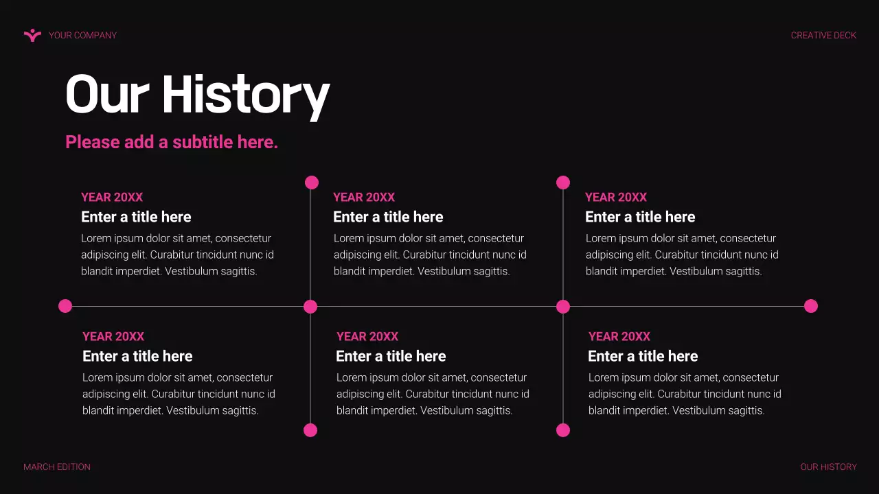 pink modern agency presentation