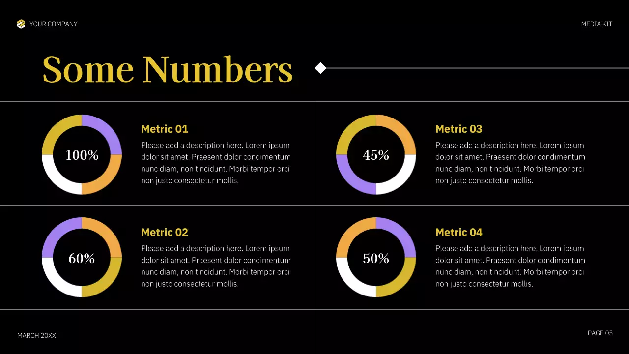 Yellow Bold Media Agency Pitch Presentation