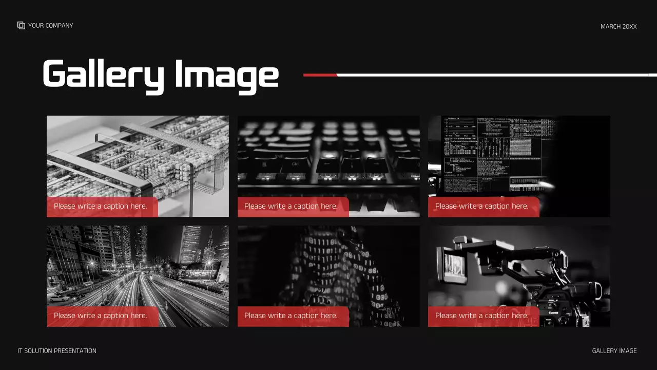 Red Modern IT Solution Presentation