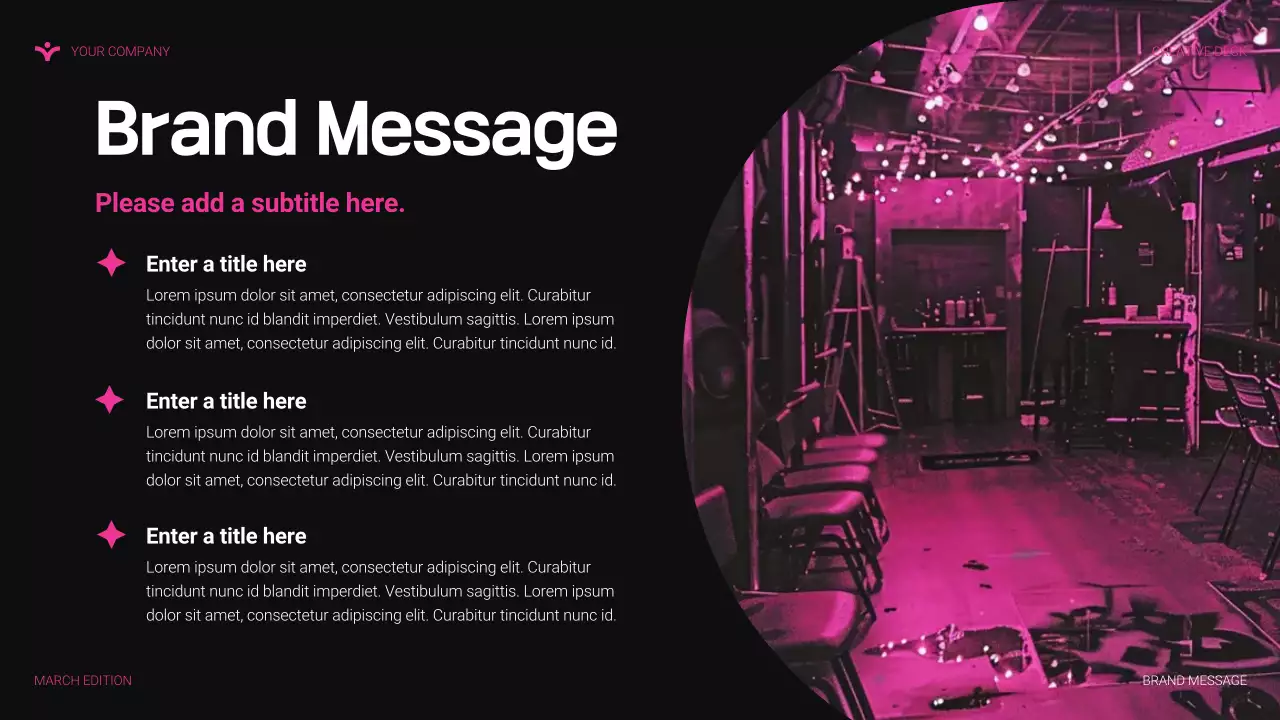 pink modern agency presentation