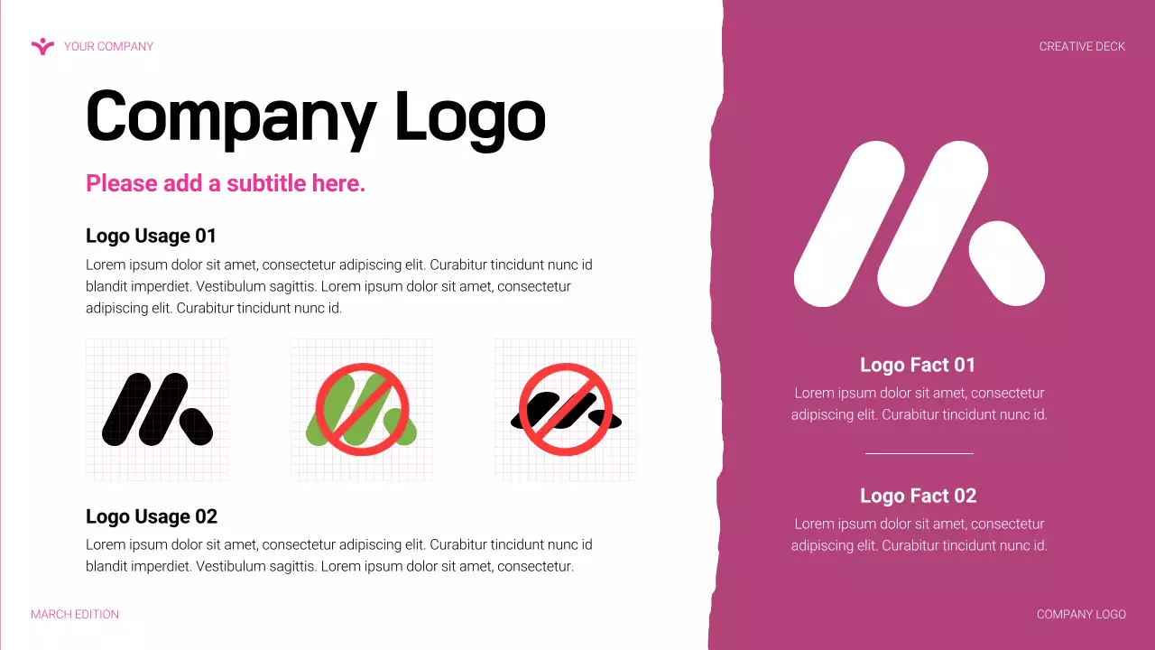 pink modern agency presentation