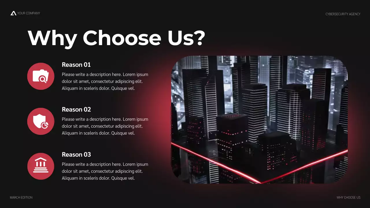 Red Modern Cybersecurity Agency Pitch Presentation