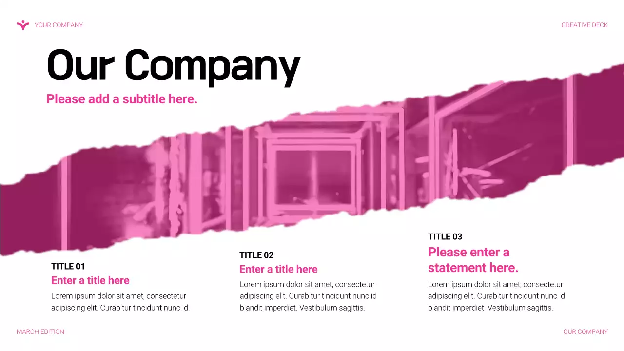 pink modern agency presentation