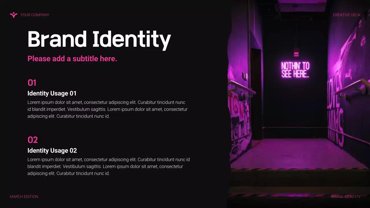 pink modern agency presentation