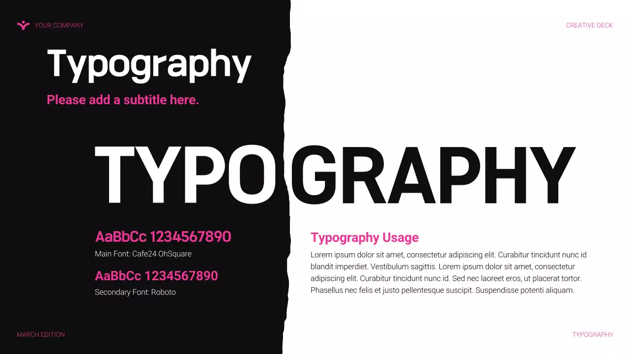 pink modern agency presentation