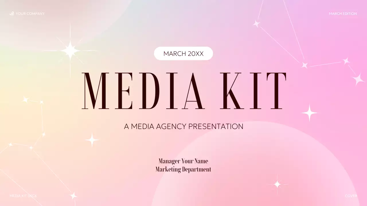 pastel elegant media presentation