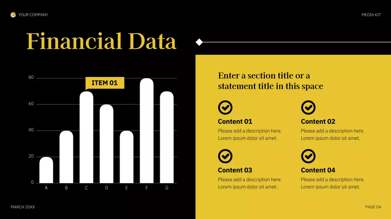 Yellow Bold Media Agency Pitch Presentation