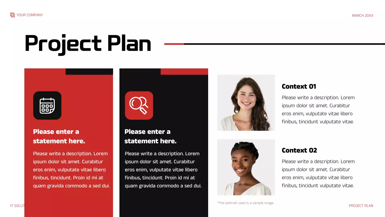 Red Modern IT Solution Presentation