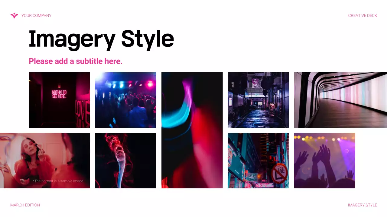 pink modern agency presentation