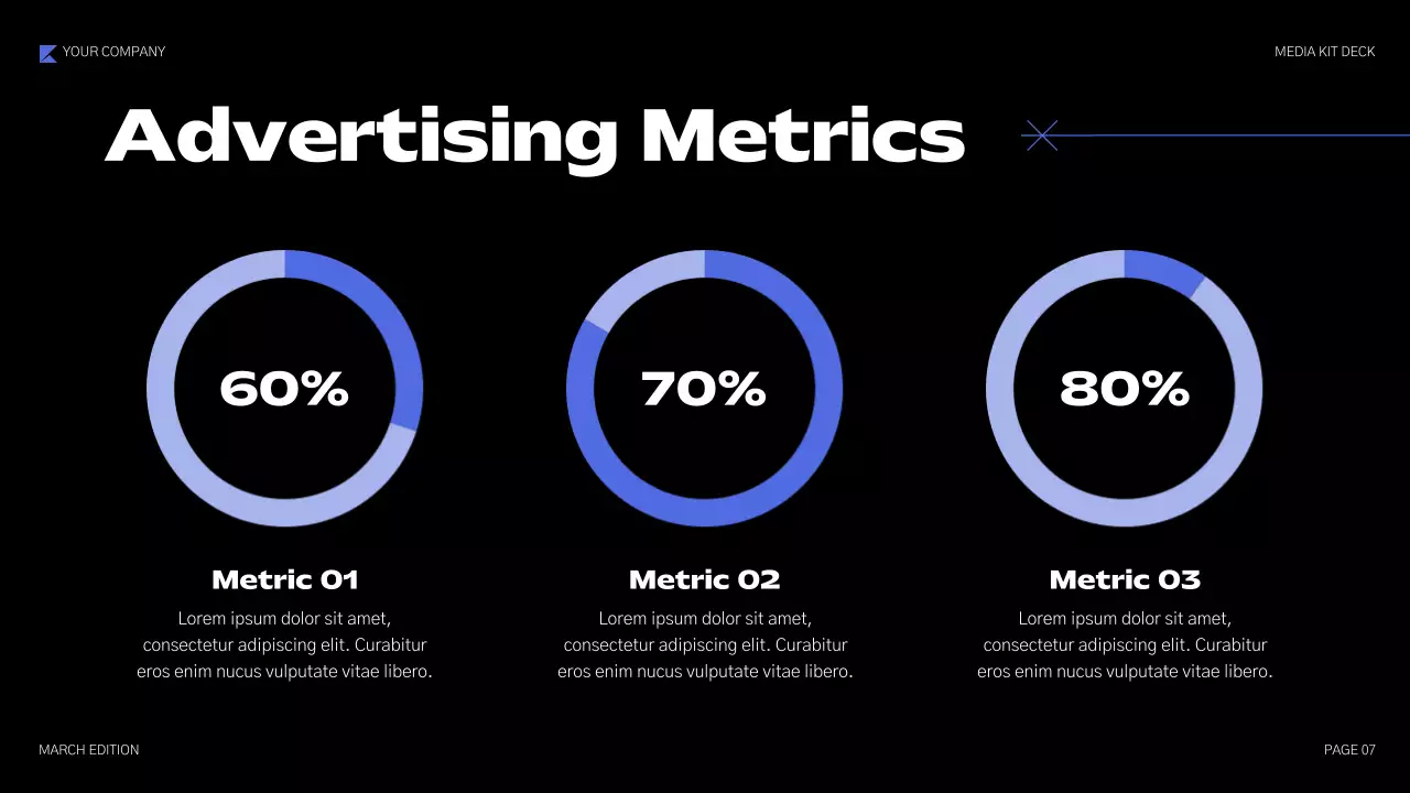 Blue Geometric Media Agency Pitch Presentation