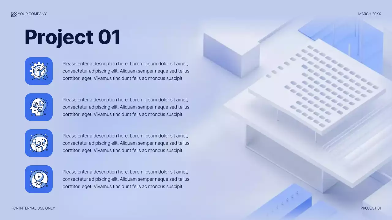 Blue Modern IT Solution Presentation