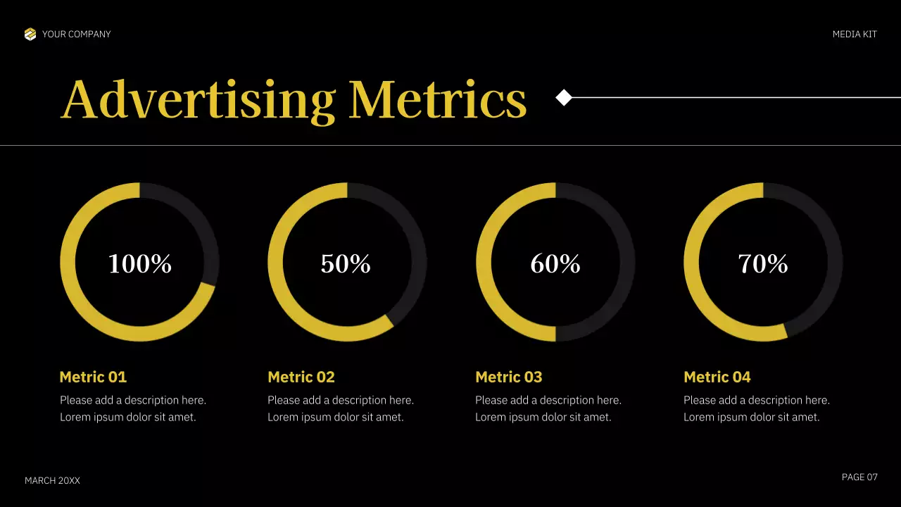 Yellow Bold Media Agency Pitch Presentation