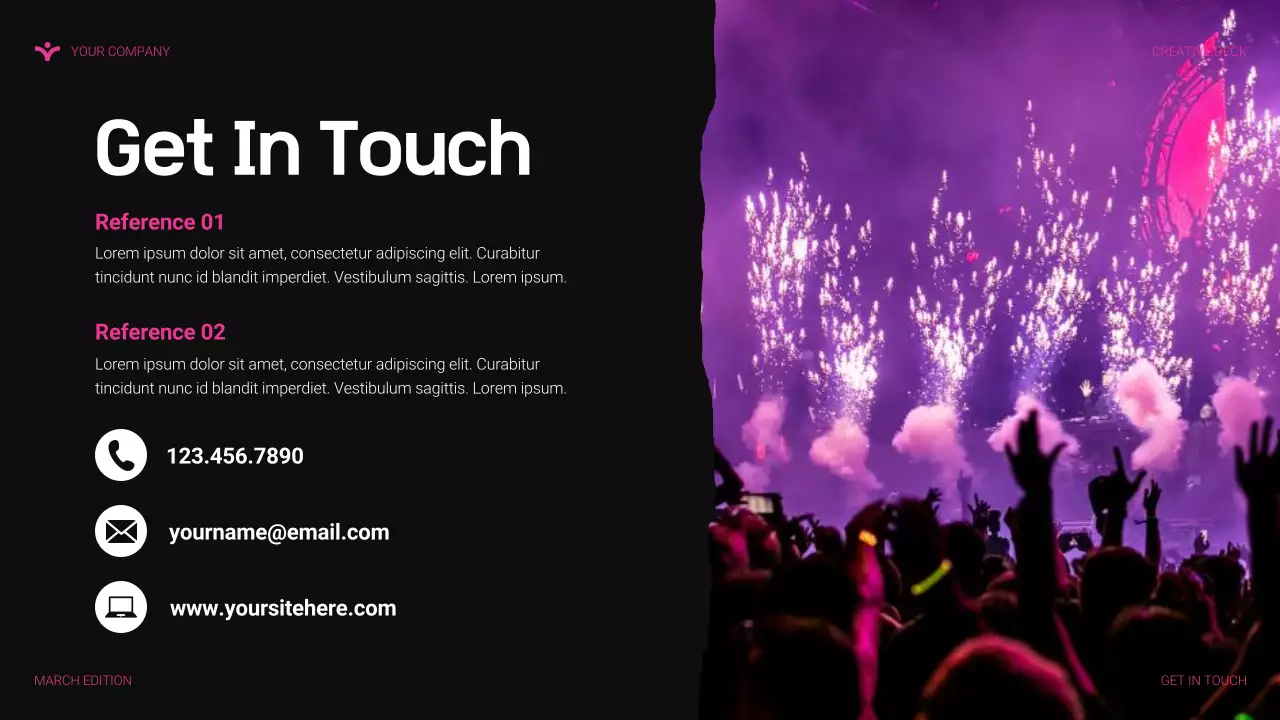 pink modern agency presentation