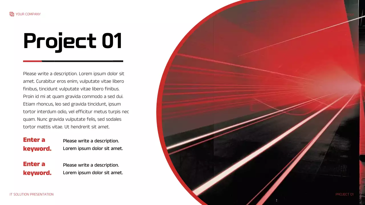 Red Modern IT Solution Presentation