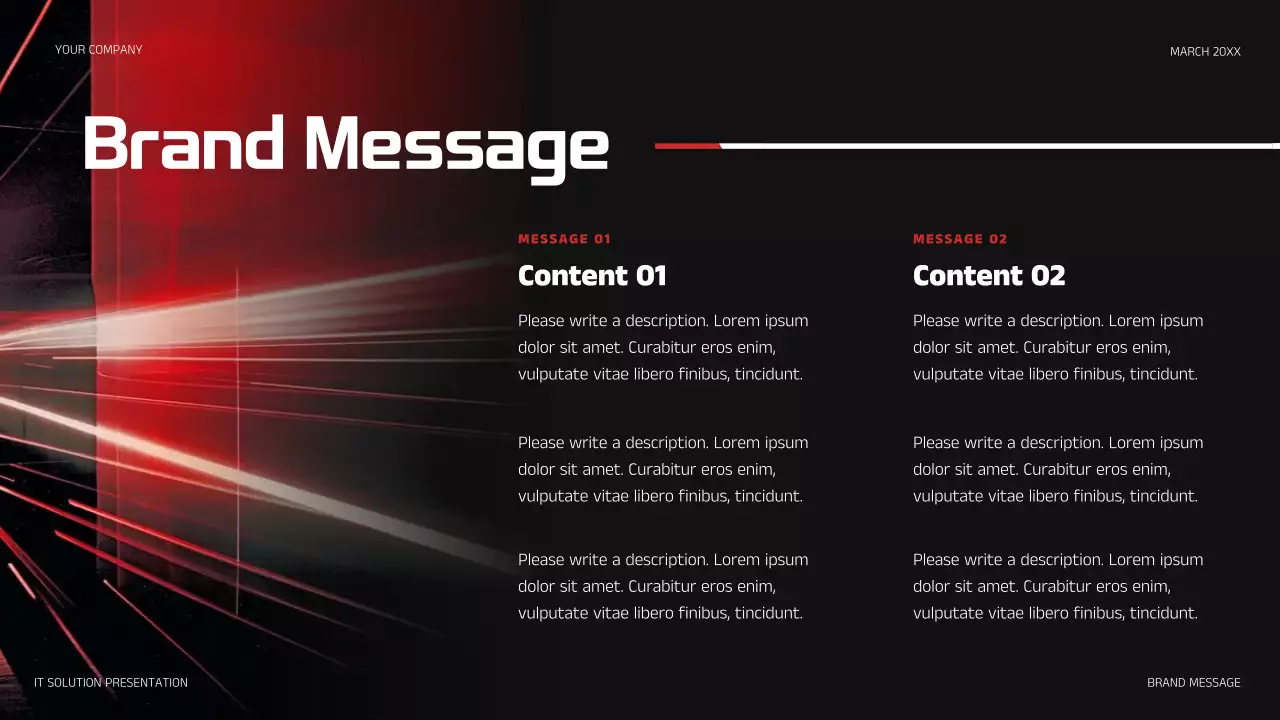 Red Modern IT Solution Presentation