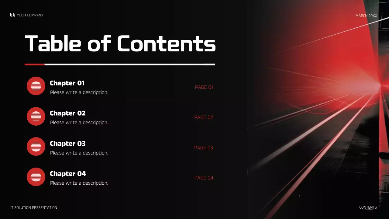 Red Modern IT Solution Presentation