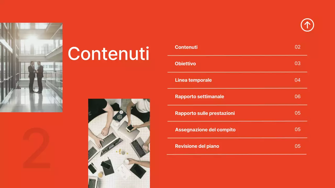 Arancione e verde Semplice moderno elegante Note del team marketing