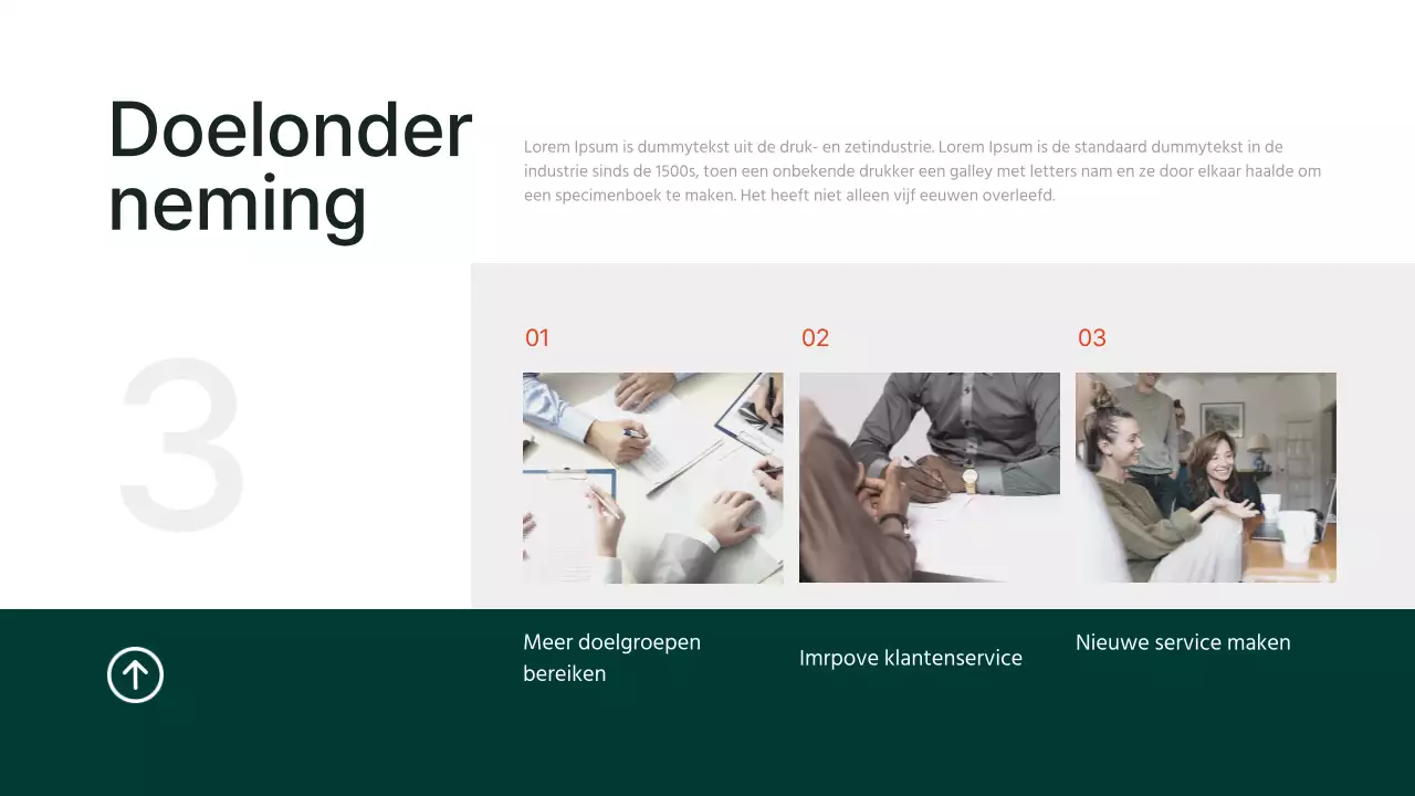 Oranje en Groen Eenvoudig Modern Elegant Marketing Team Notities
