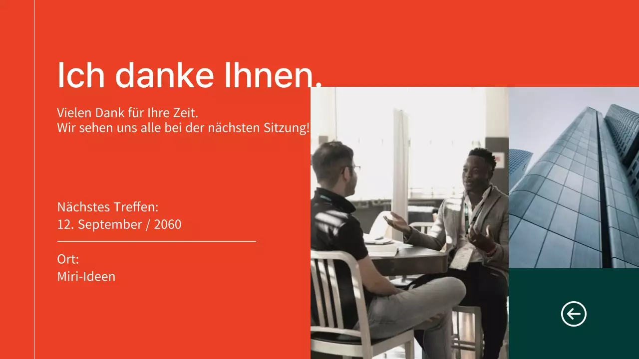 Orange und Grün Einfach Modern Elegant Marketing Team Notizen