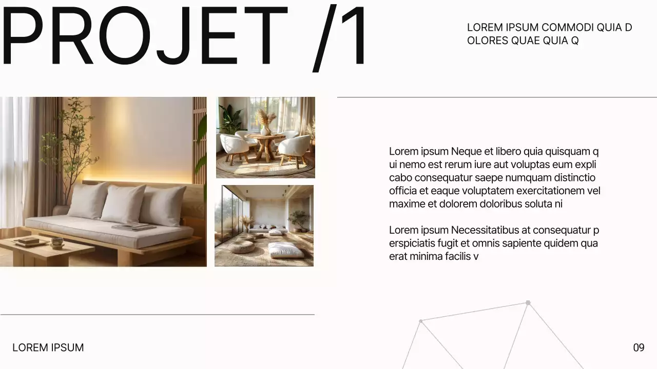 White Modern Luxury Présentation d'une société d'architecture d'intérieur