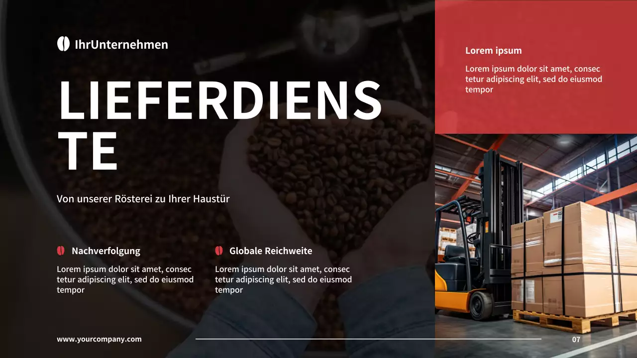 Einführung der Kaffeerösterei von Black and Red Basic Company