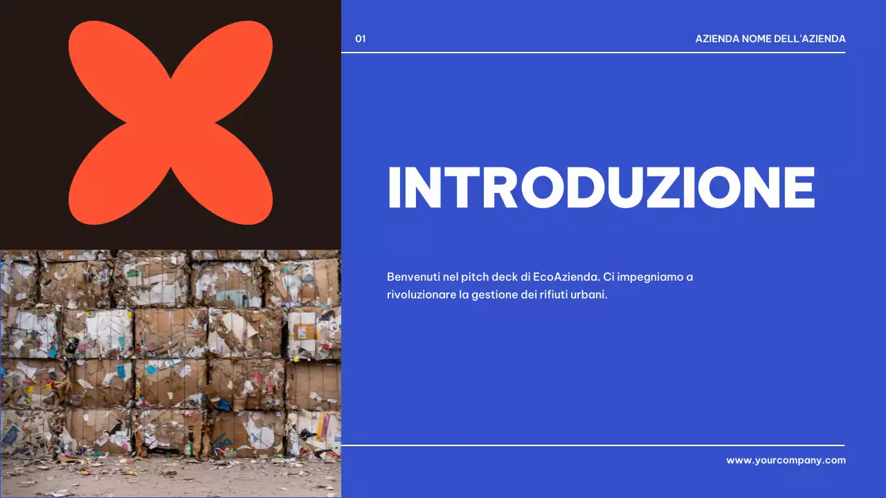 Blu Nero Geometrico Presentazione di presentazione del prodotto aziendale