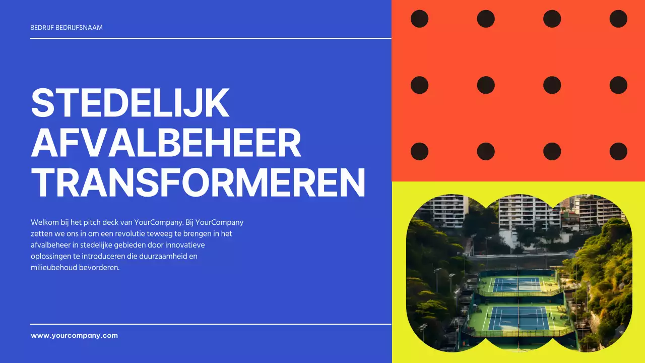 Blauw Zwart Geometrisch Zakelijk Product Pitch Presentatie